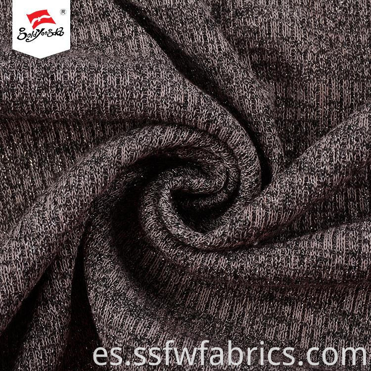 Comfortable Metallic Knitted Fabric